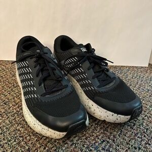 Skechers Black and White Athletic Shoes